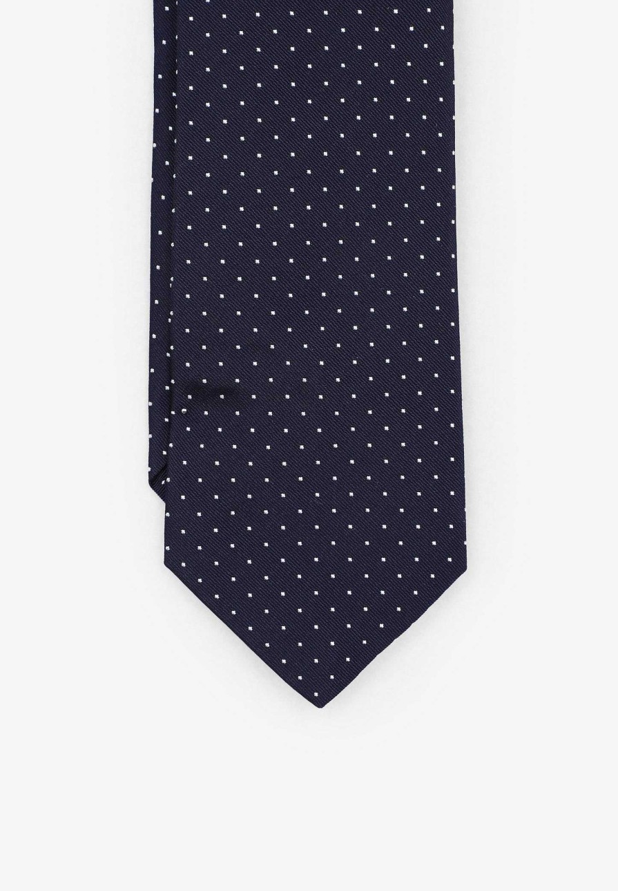 Scalpers Silk Tie 7 Folds Dots | Ties