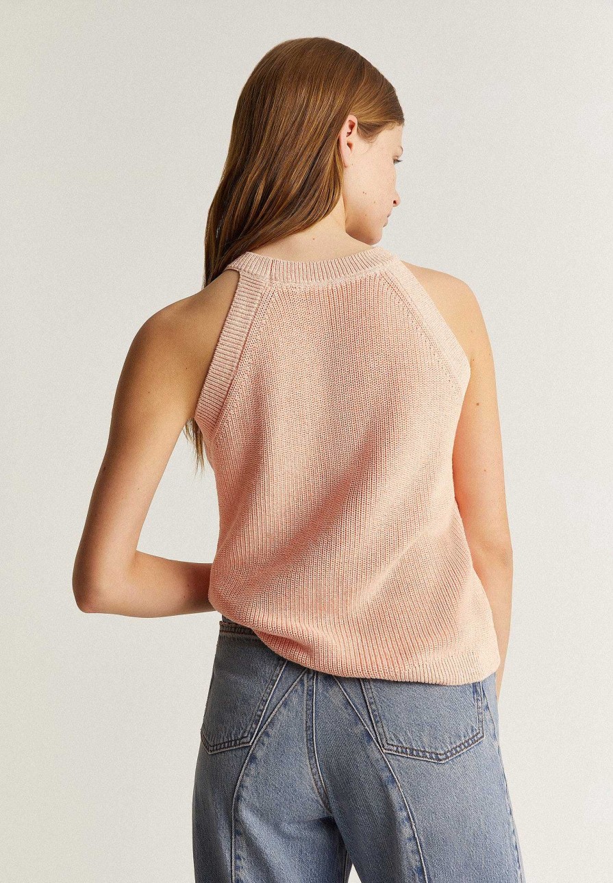 Scalpers Halter Neck Knitted Top | Spot