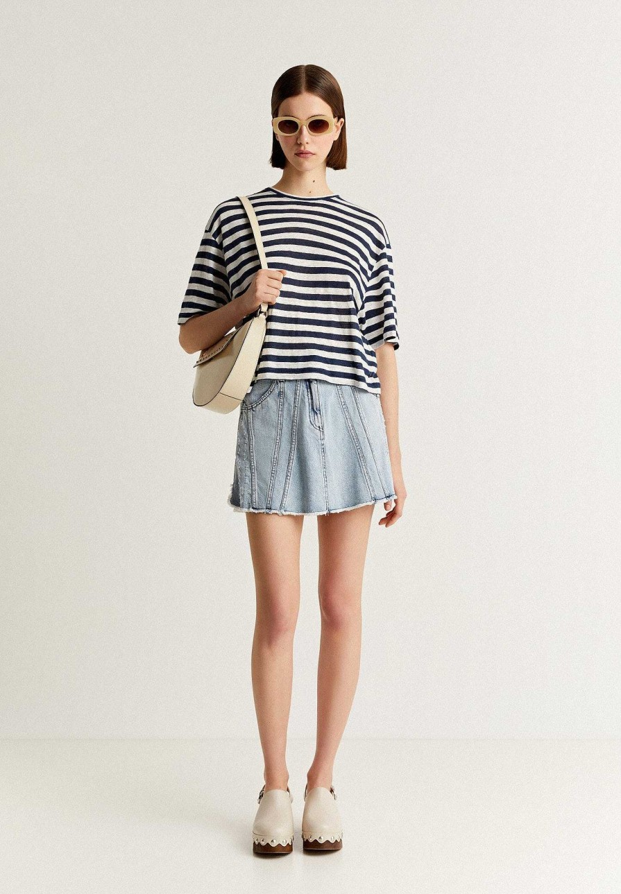 Scalpers Washed Denim Mini Skirt | Skirts