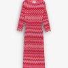 Scalpers Zigzag Lurex Knitted Midi Dress | Dresses