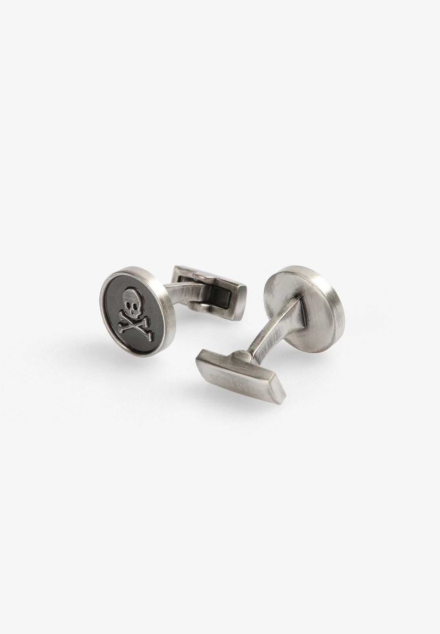 Scalpers Round Skull Cufflinks | Twins