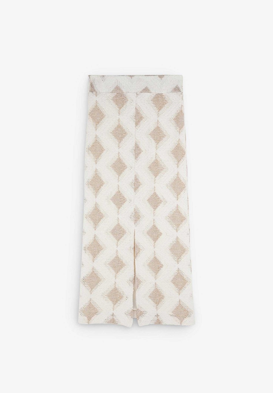 Scalpers Diamond Knit Midi Skirt | Skirts