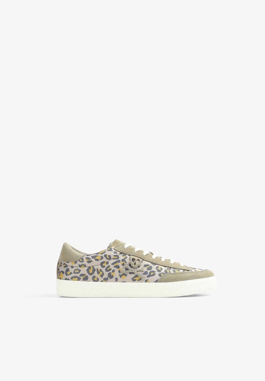 Scalpers Animal Print Skull Low Sneakers | Sneakers