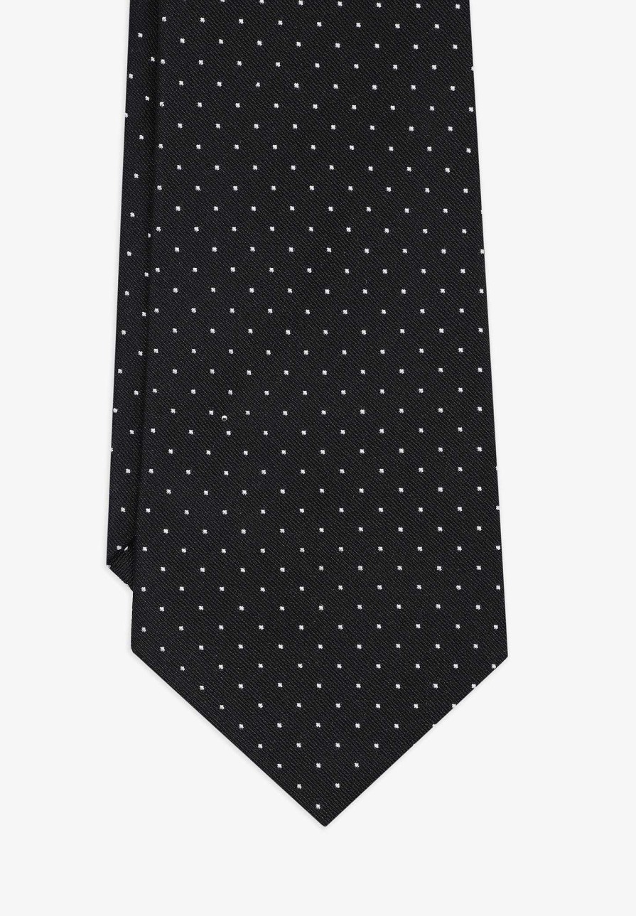 Scalpers Silk Tie 7 Folds Dots | Ties