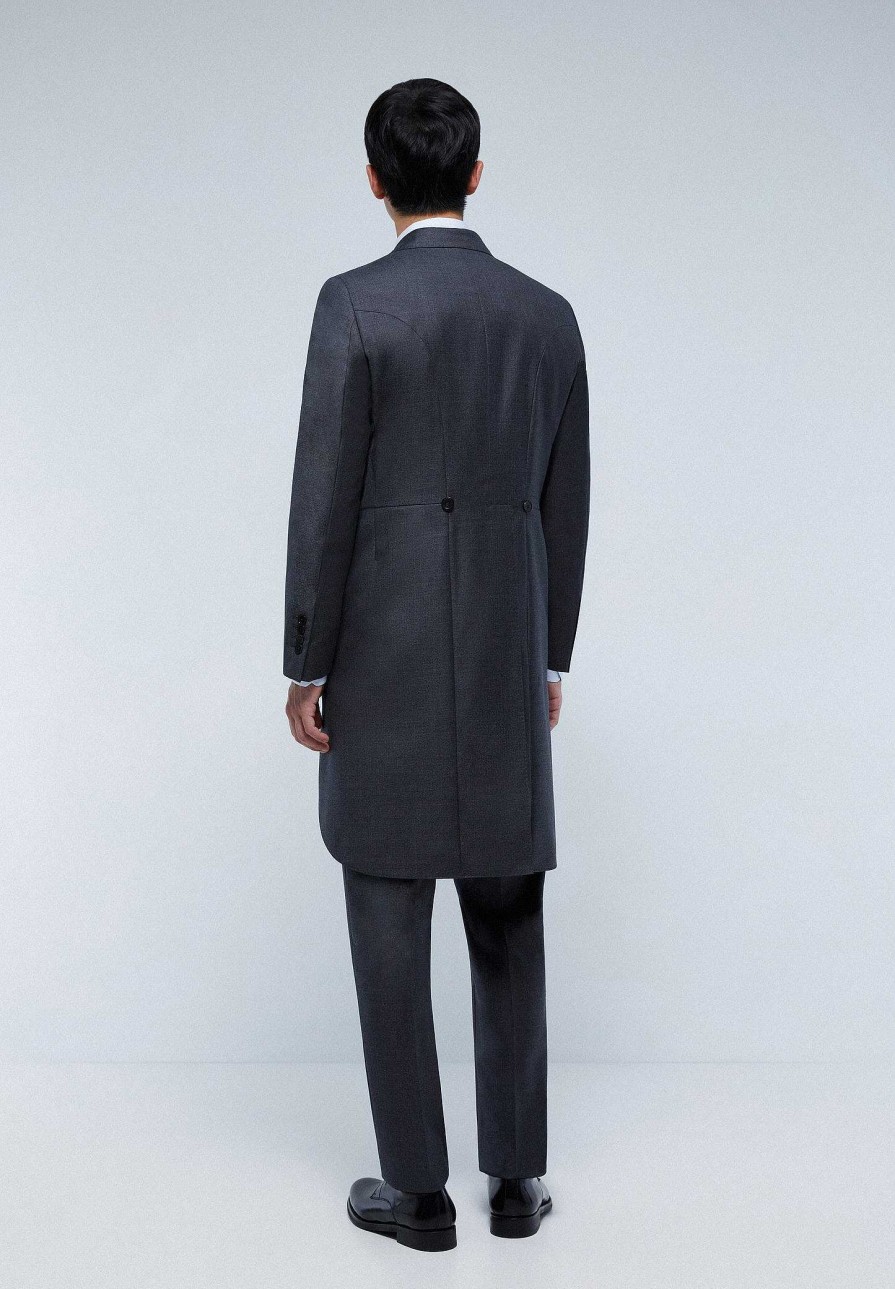 Scalpers Gray Wool Three Piece Jacket | Suits