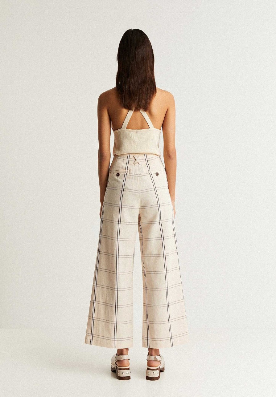 Scalpers Checkered Culotte Pants | Pants