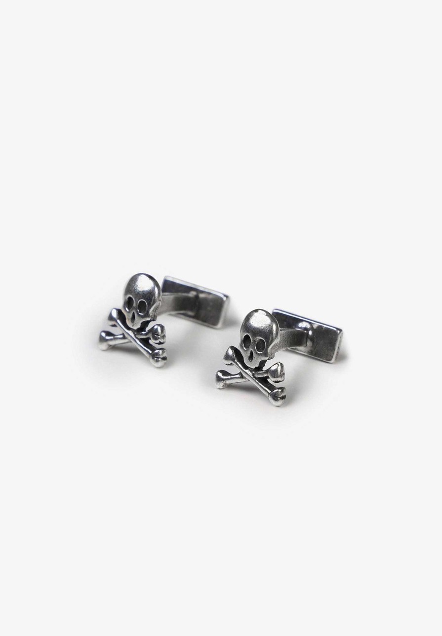 Scalpers Silver Skull Cufflinks | Twins