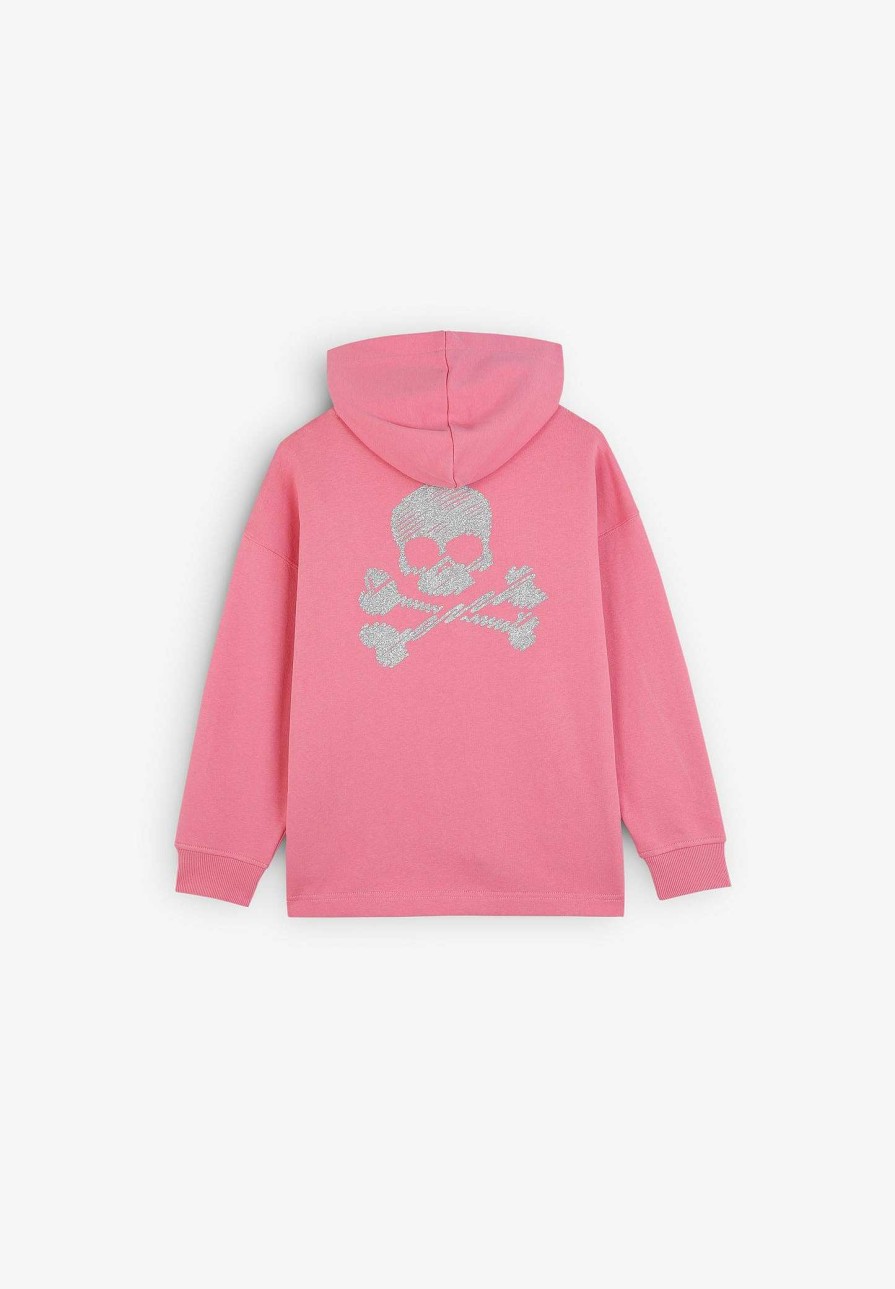 Scalpers Glitter Skull Hoodie | Sweatshirts