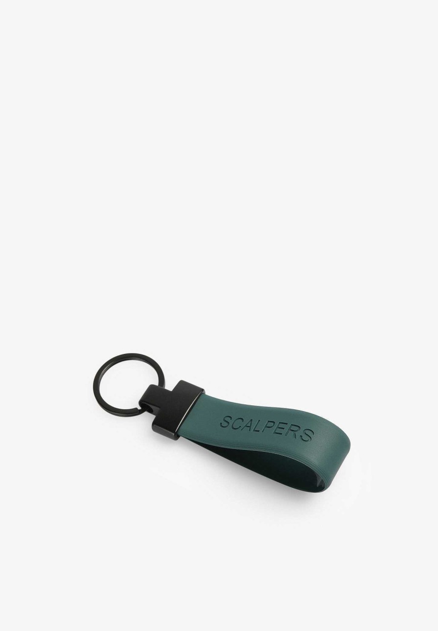 Scalpers Engraved Logo Rubberized Keychain | Keychains