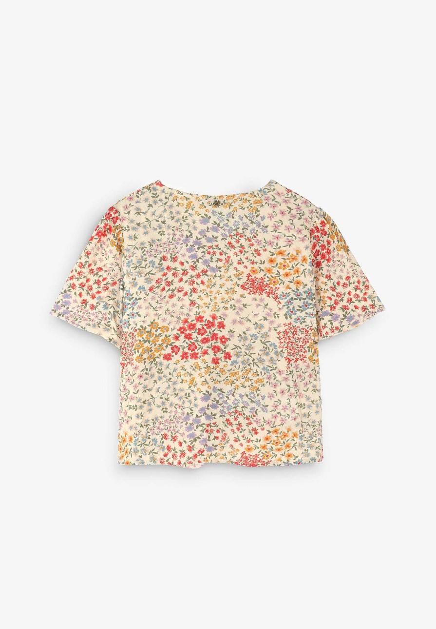 Scalpers Honeycomb Flower Blouse | Shirts