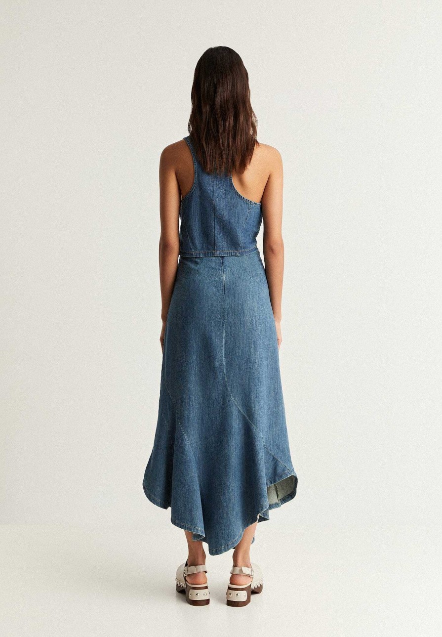 Scalpers Low Flow Denim Midi Skirt | Skirts