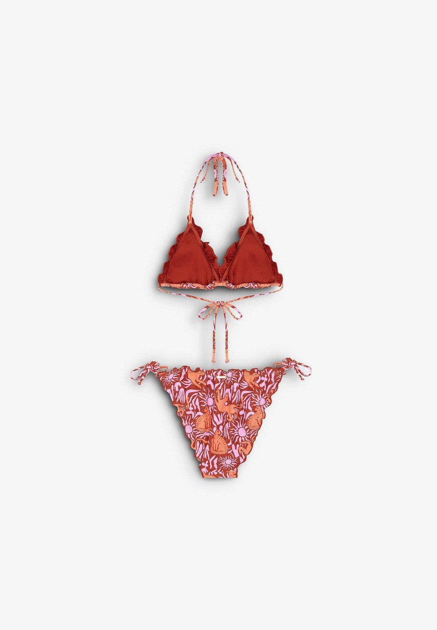 Scalpers Ruffle Print Bikini | Bikinis And Swimsuits