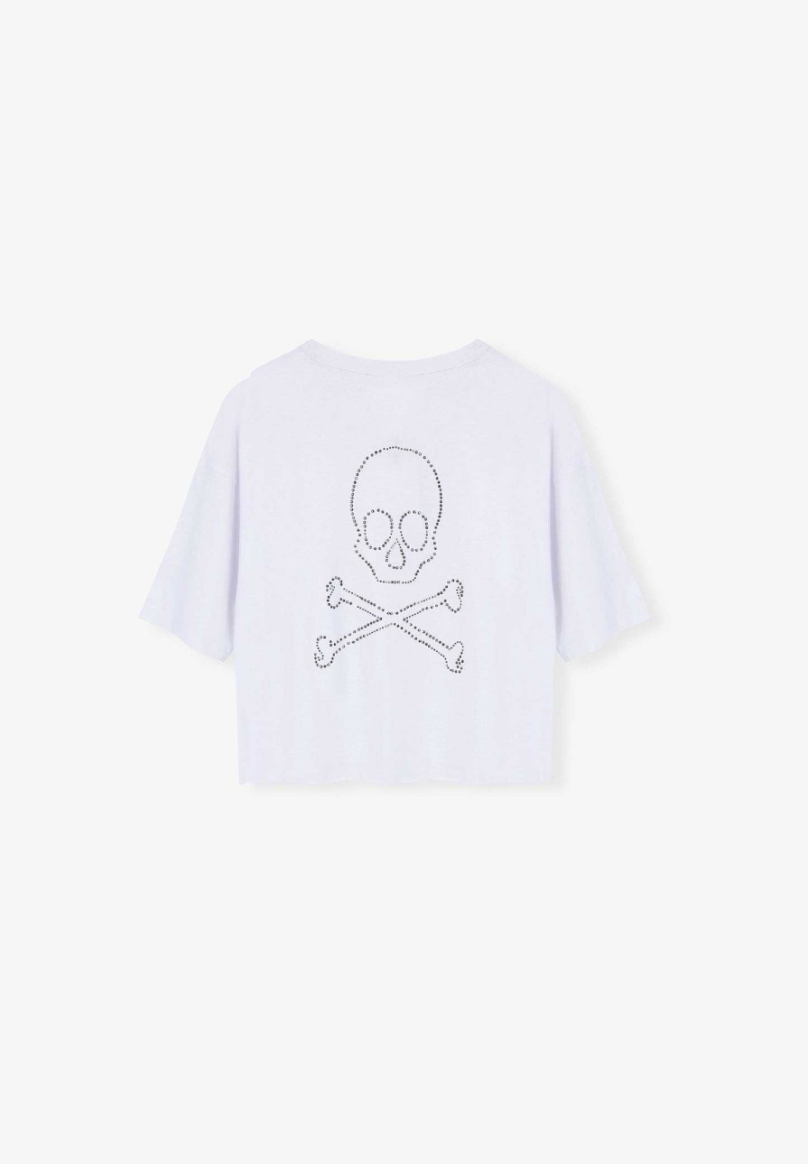 Scalpers Strass Back Skull T-Shirt | T-Shirts And Tops