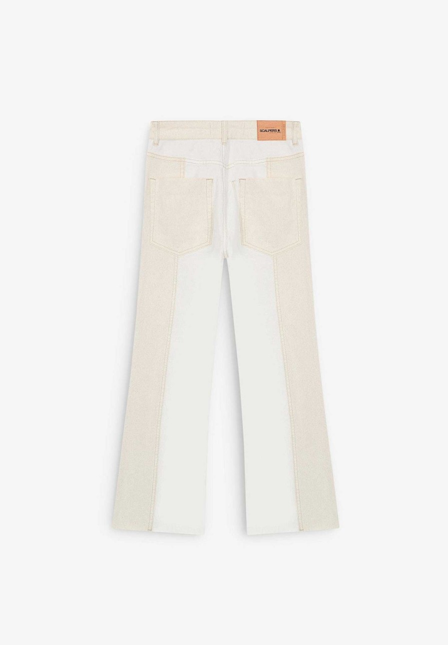 Scalpers Ankle Flare Jeans Contrast Detail | Jeans