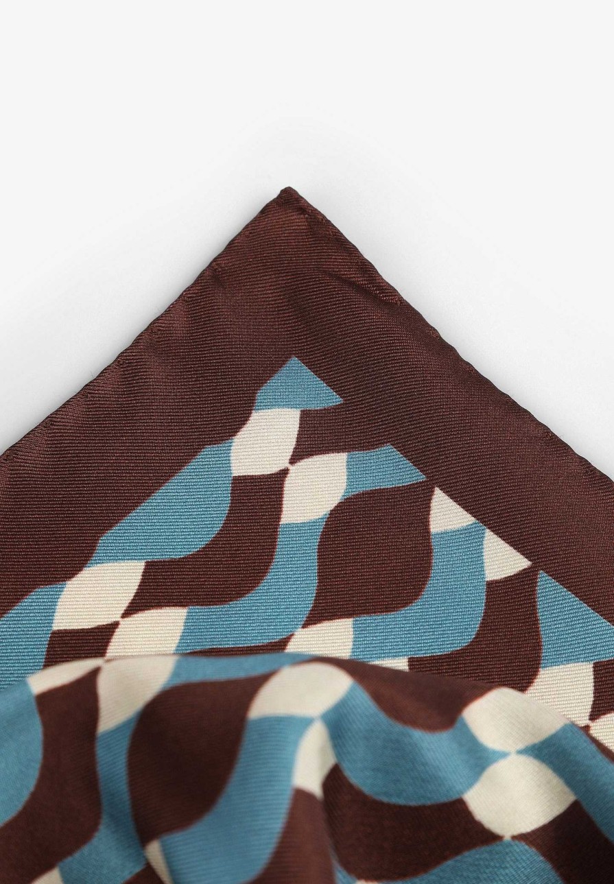 Scalpers Silk Scarf Wave Motifs | Handkerchiefs