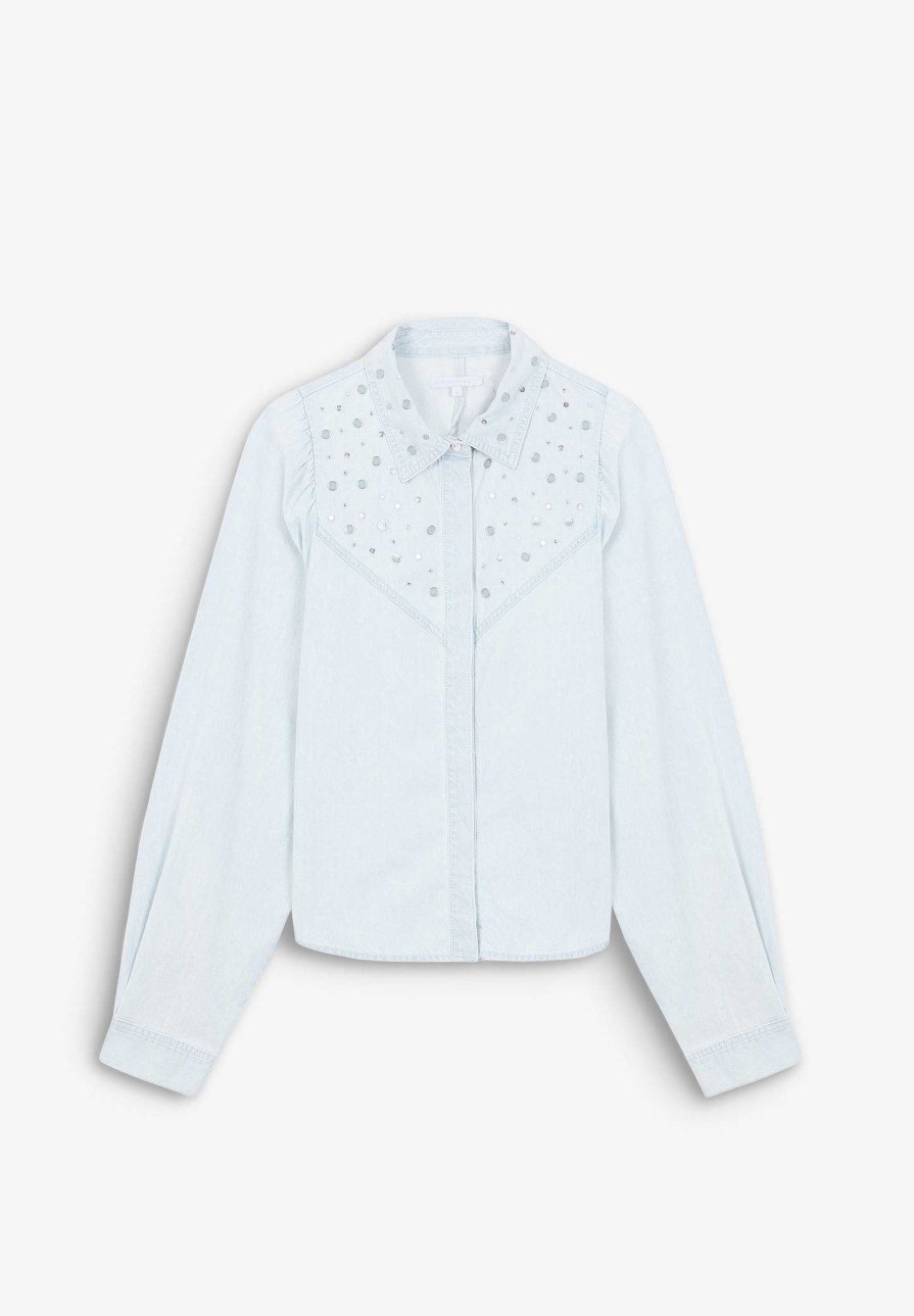 Scalpers Studded Denim Shirt | Shirts