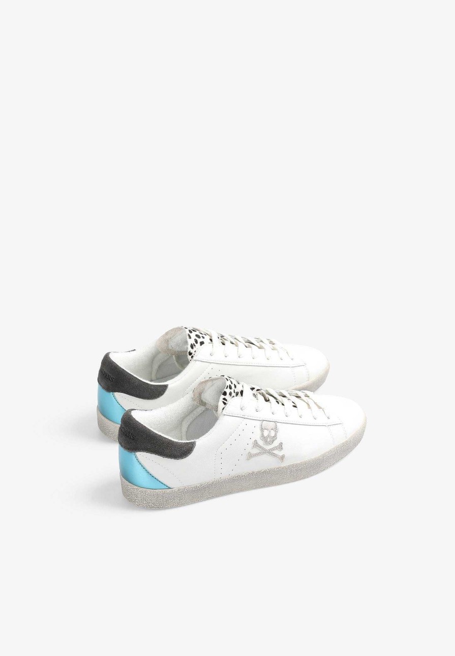 Scalpers Low Sneakers With Animal Print Detail | Sneakers