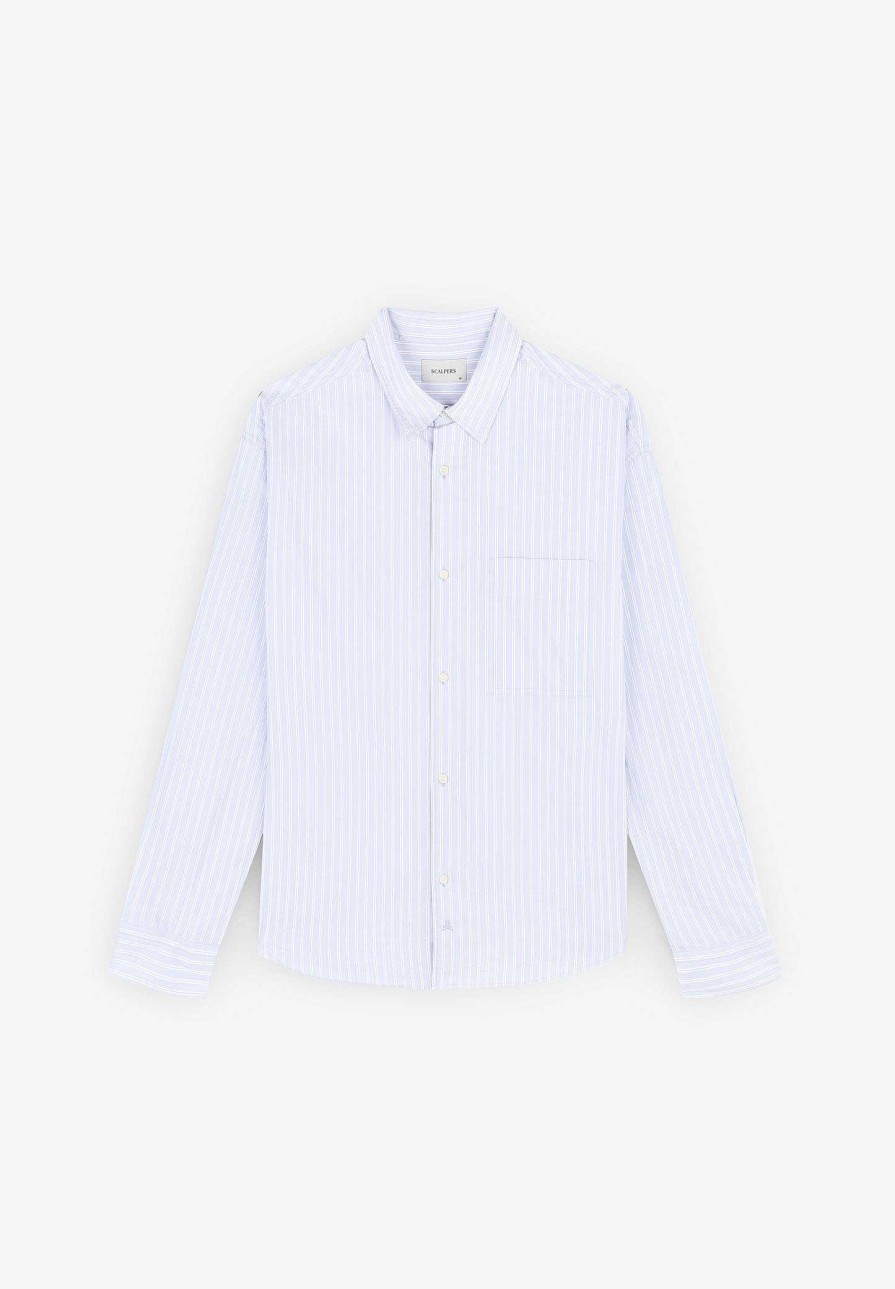 Scalpers Relaxed Striped Shirt | Casual