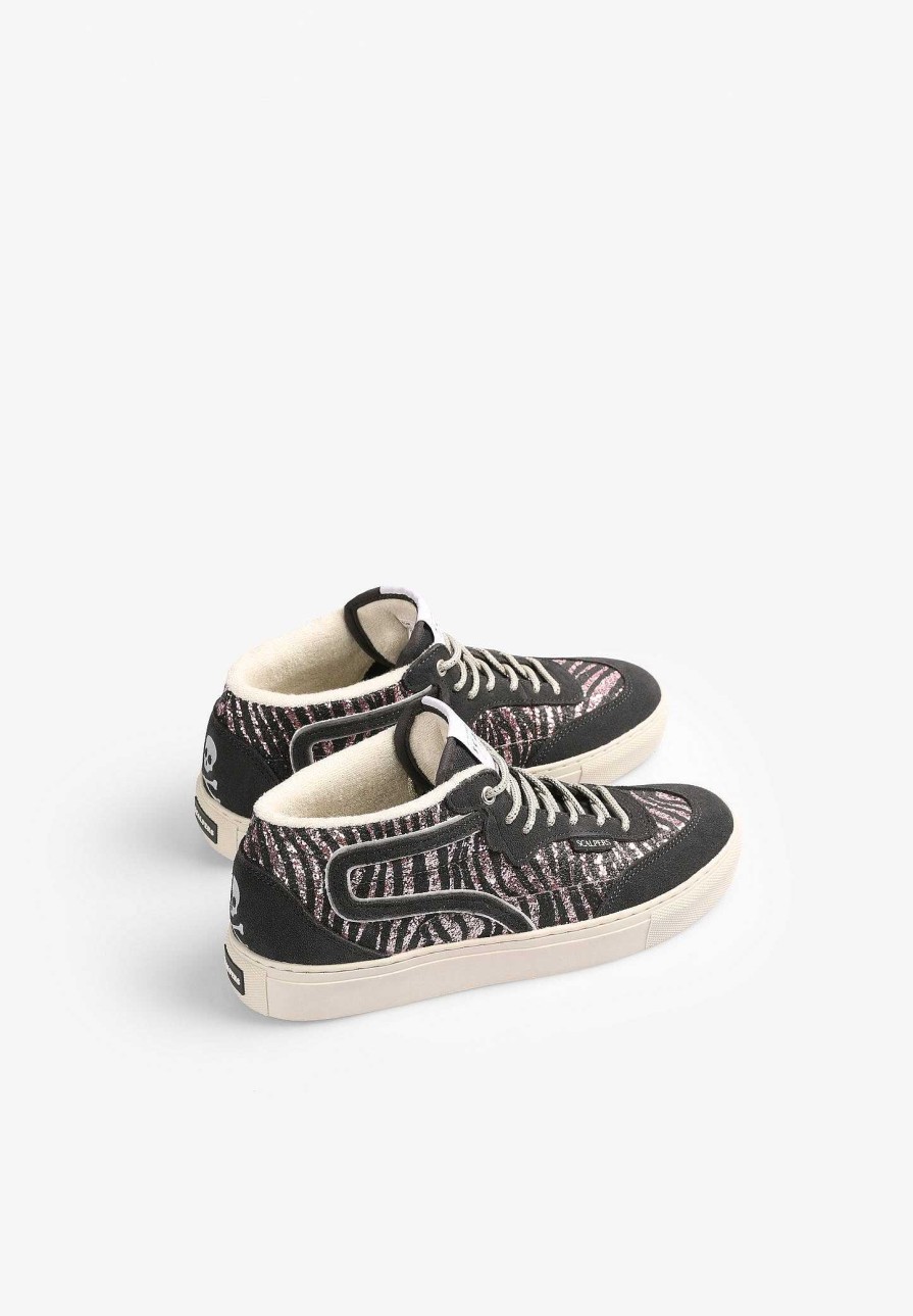 Scalpers Animal Print Glitter Sneakers | Sneakers