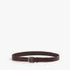 Scalpers Striped Leather Belt | Belts And Suspenders