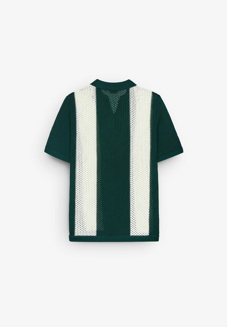 Scalpers Goodies Sportive | Mesh Knit Polo | Poles