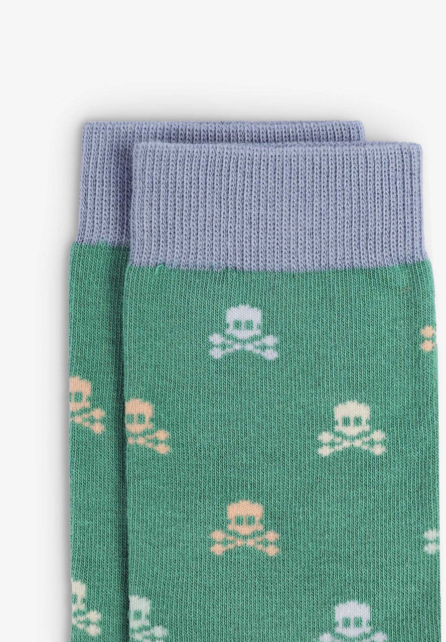 Scalpers Multicolor Skull Socks All Over | Socks