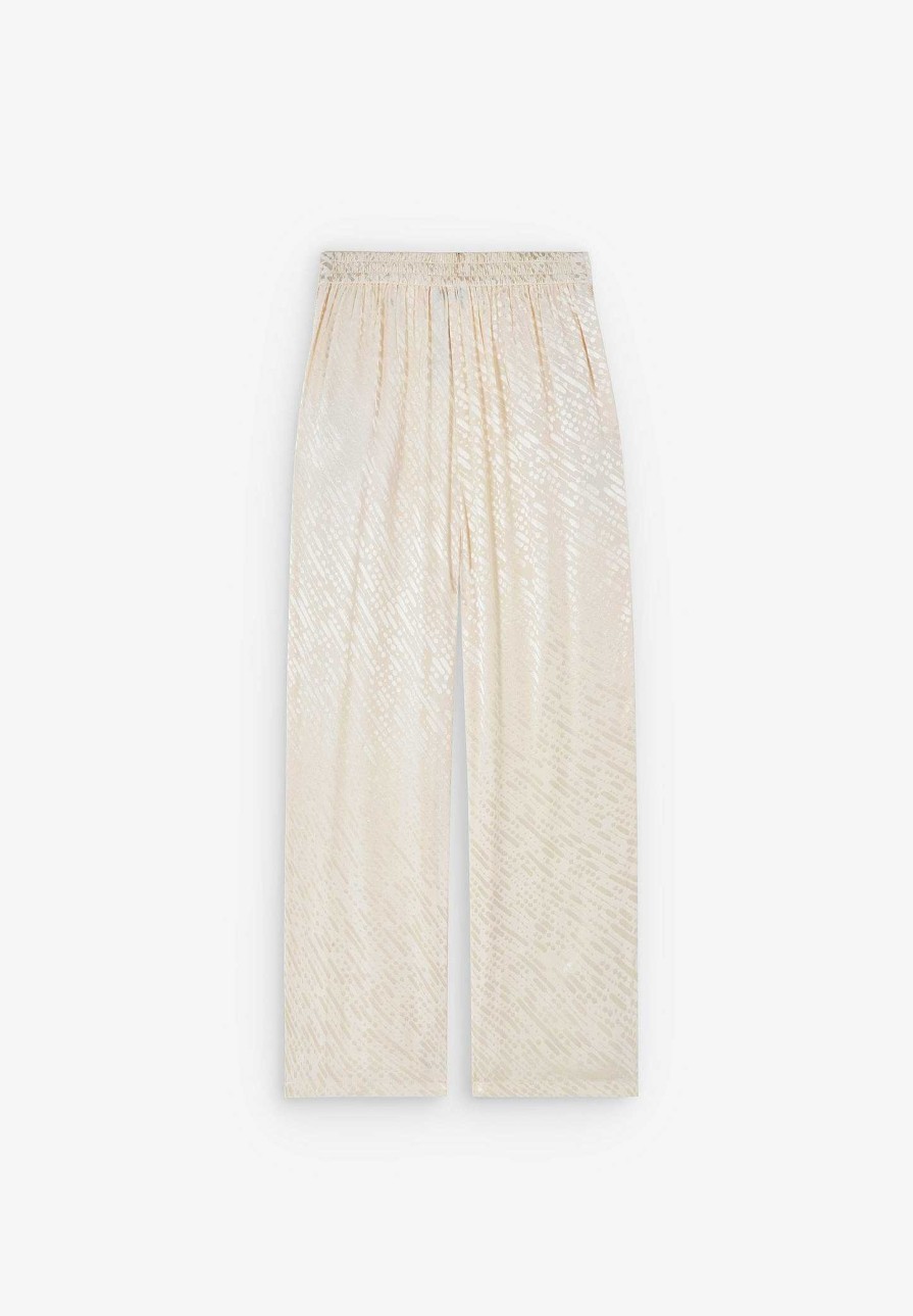 Scalpers Jacquard Pants Metallic Details | Pants