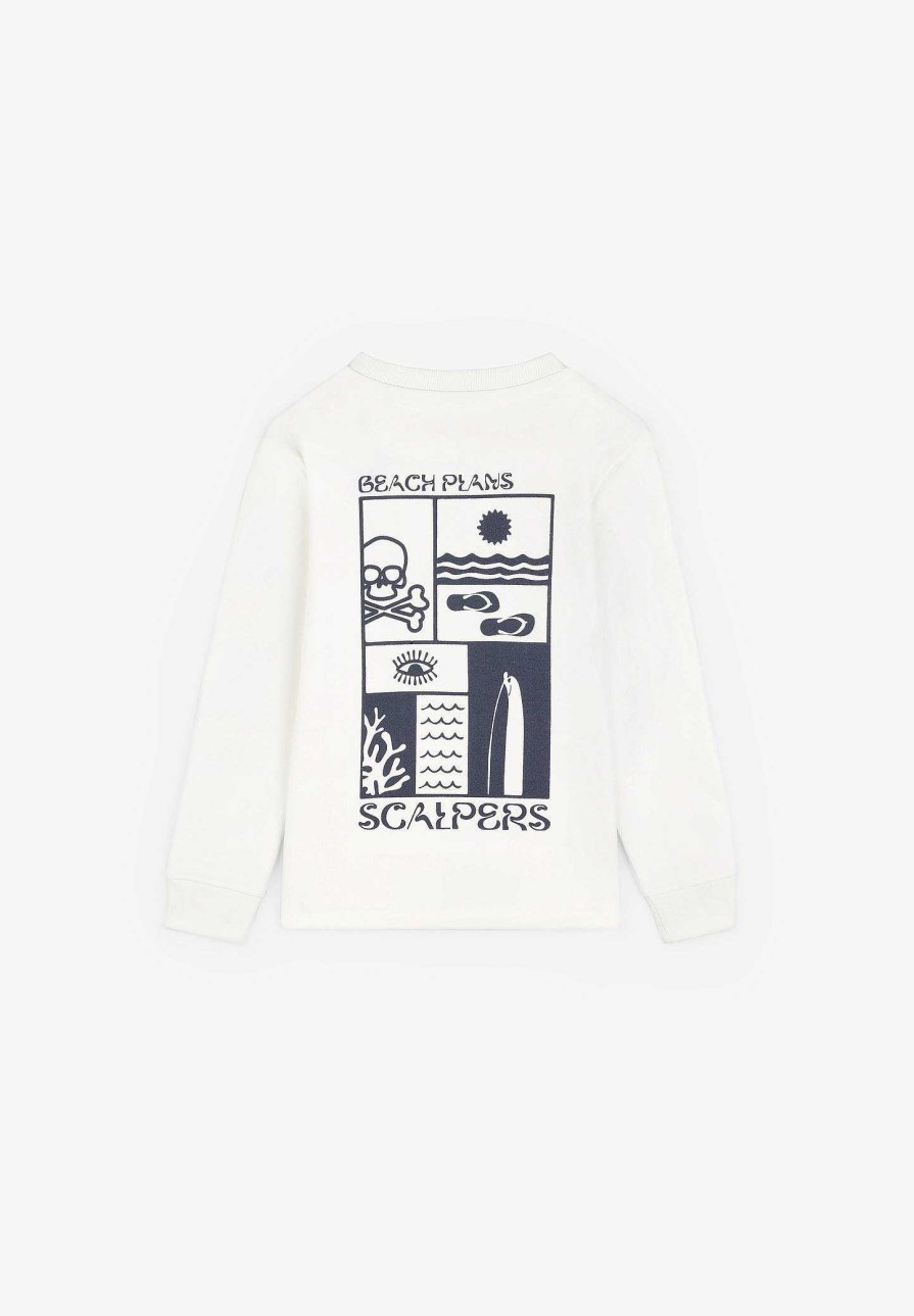 Scalpers Contrast Print Sweatshirt | Sweatshirts