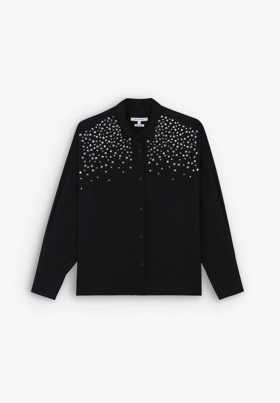 Scalpers Beaded Detail Shirt | Shirts