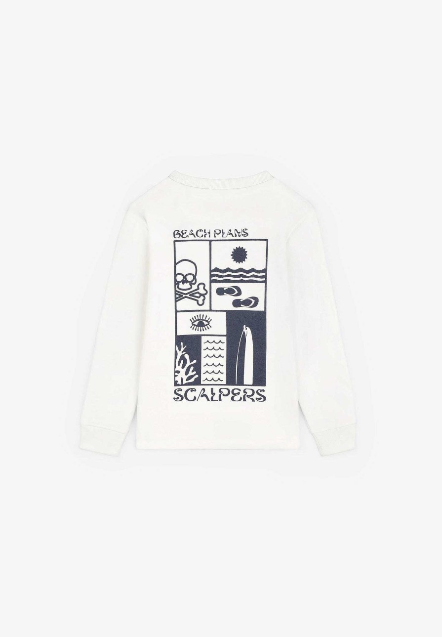 Scalpers Contrast Print Sweatshirt | Sweatshirts