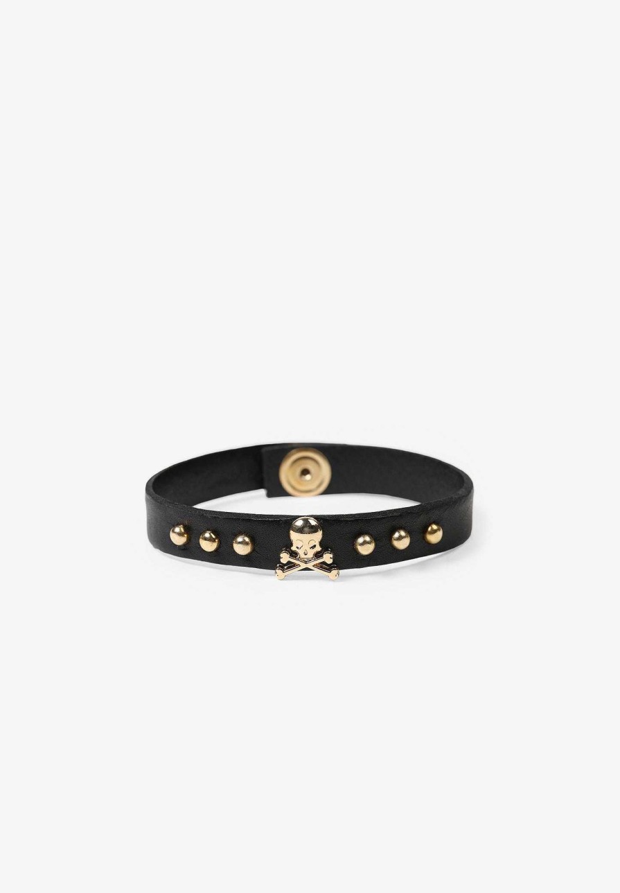 Scalpers Studded Skull Bracelet | Imitation Jewelry