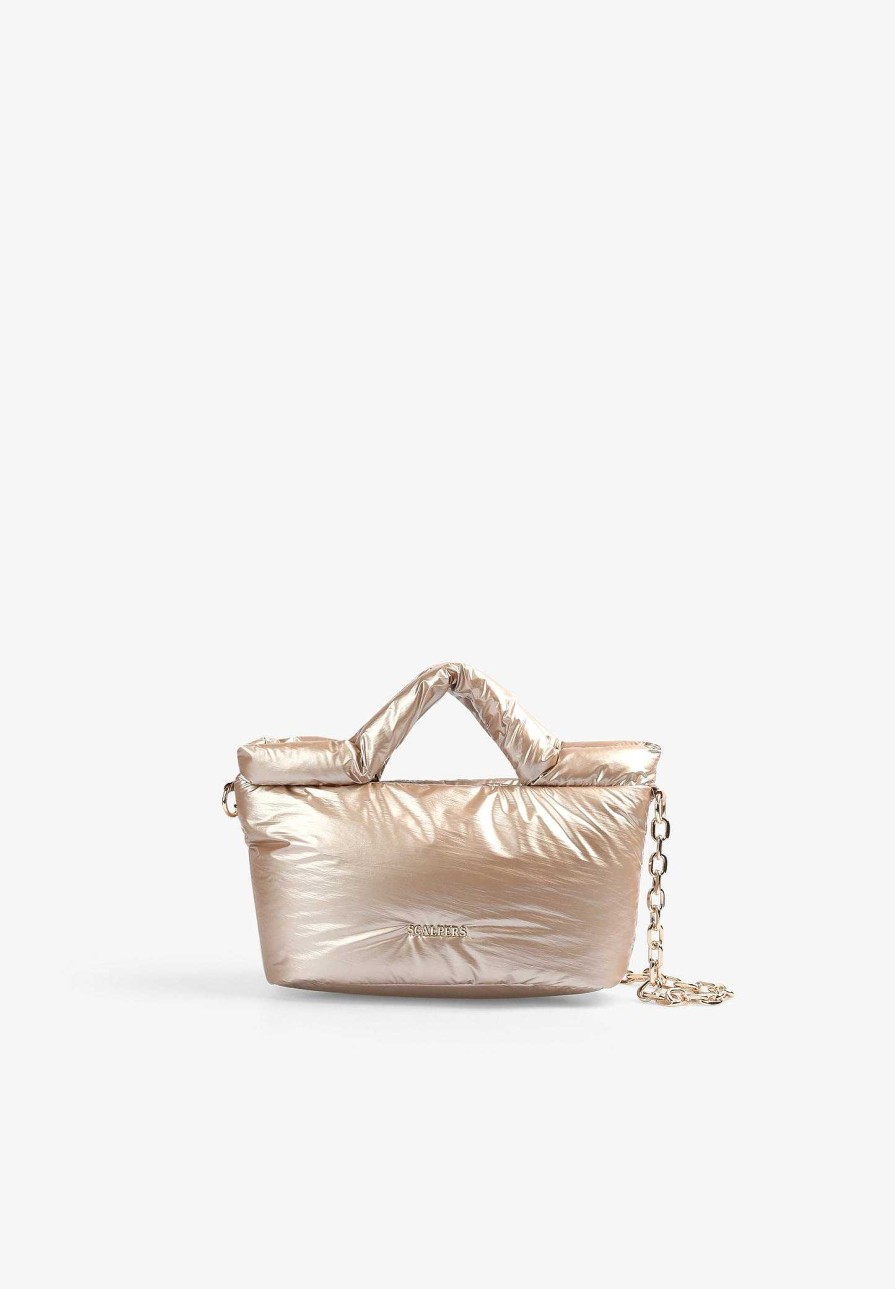 Scalpers Mini Metallic Chain Bag | Nylon Bags