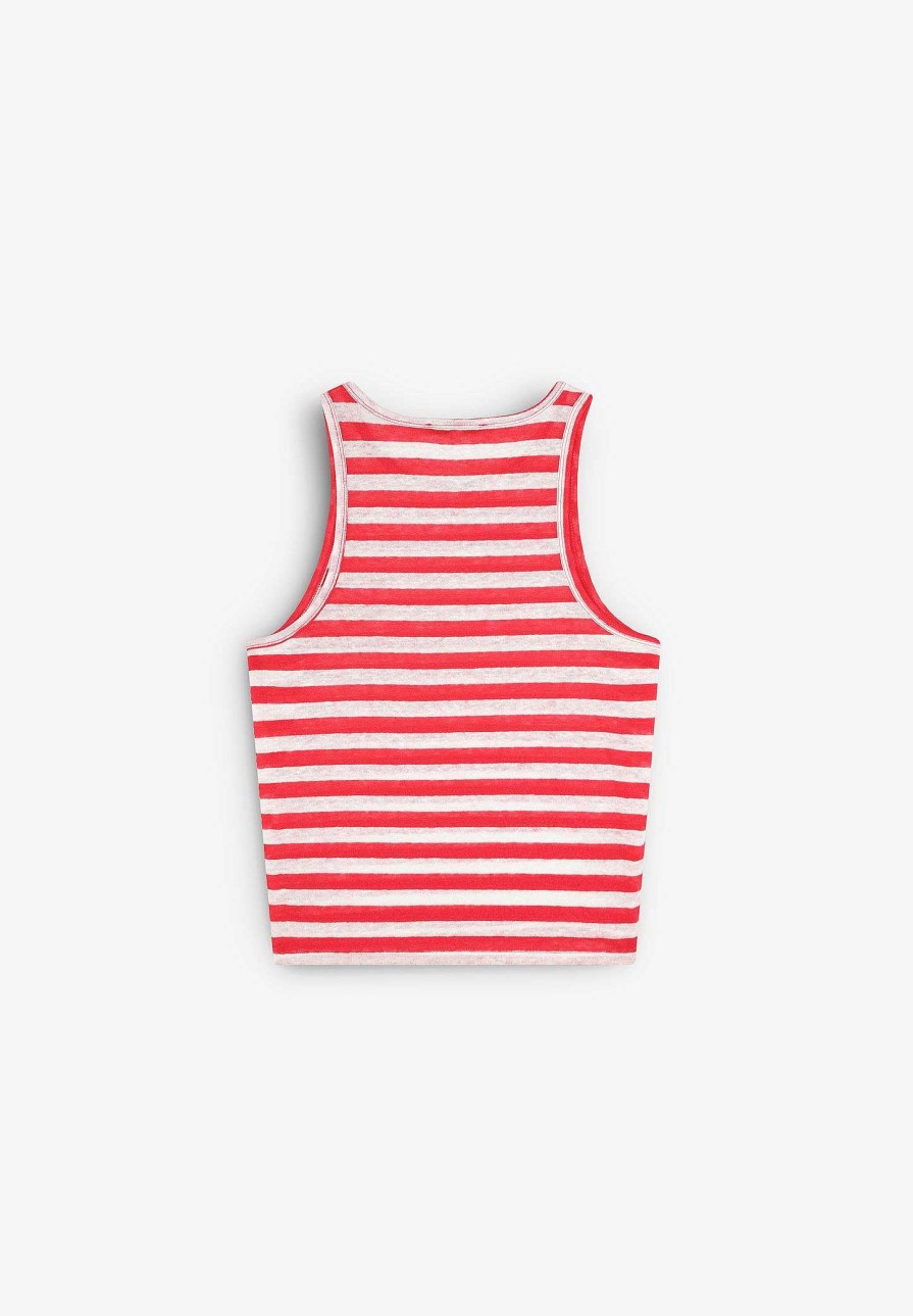 Scalpers Tank Linen Tee | T-Shirts And Tops