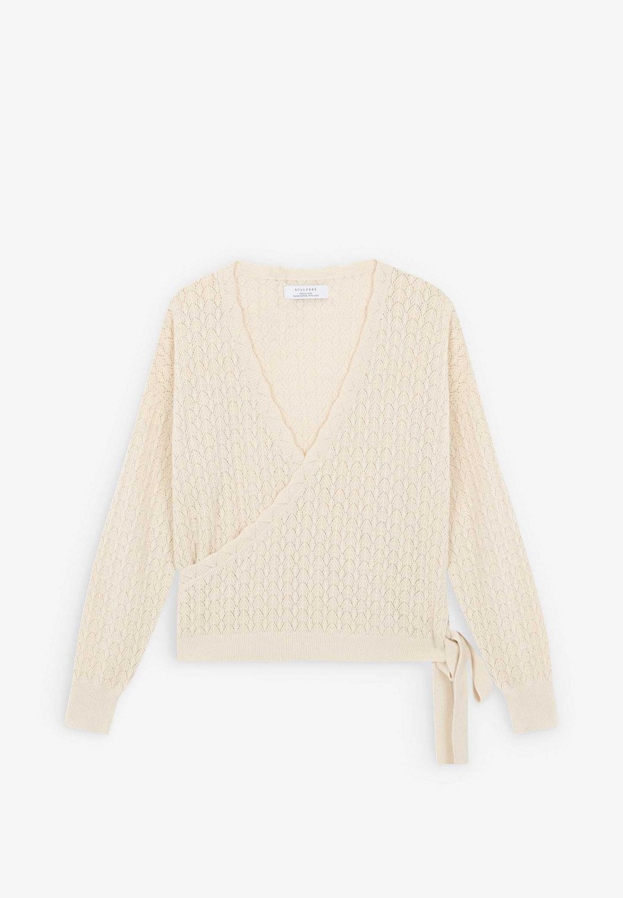 Scalpers Lacing Crochet Cardigan | Sweaters And Cardigans