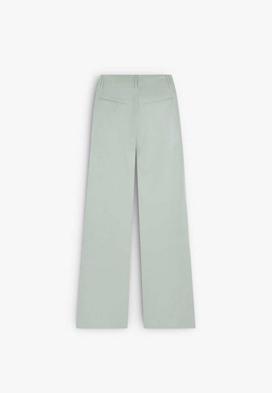 Scalpers Wide Leg Pants With Buttons | Pants