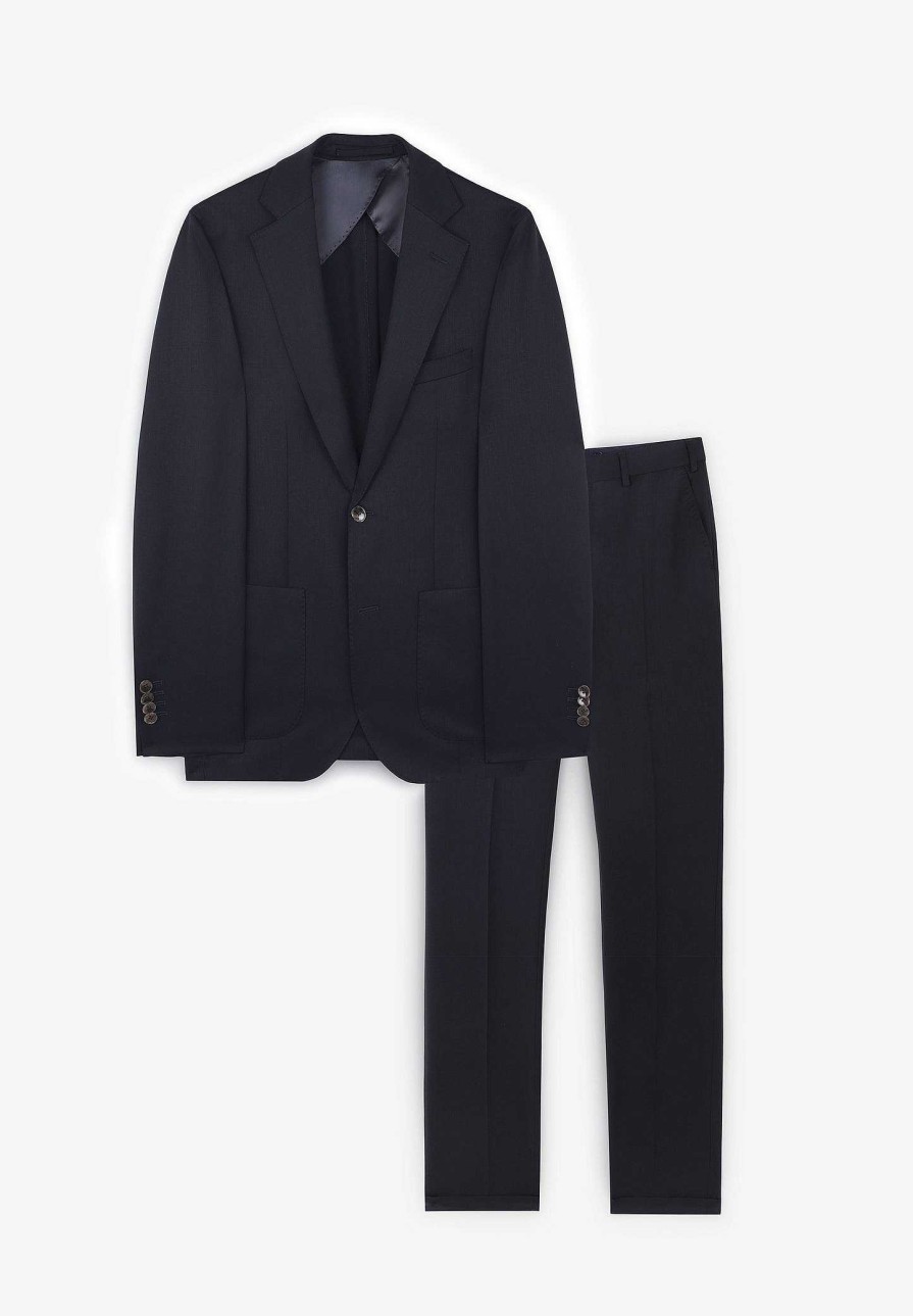 Scalpers Light Navy Blue Suit | Suits