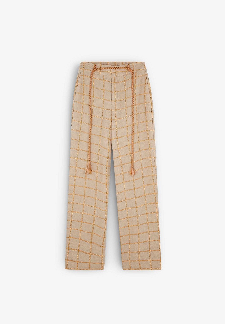 Scalpers Fluid Checked Pants | Pants