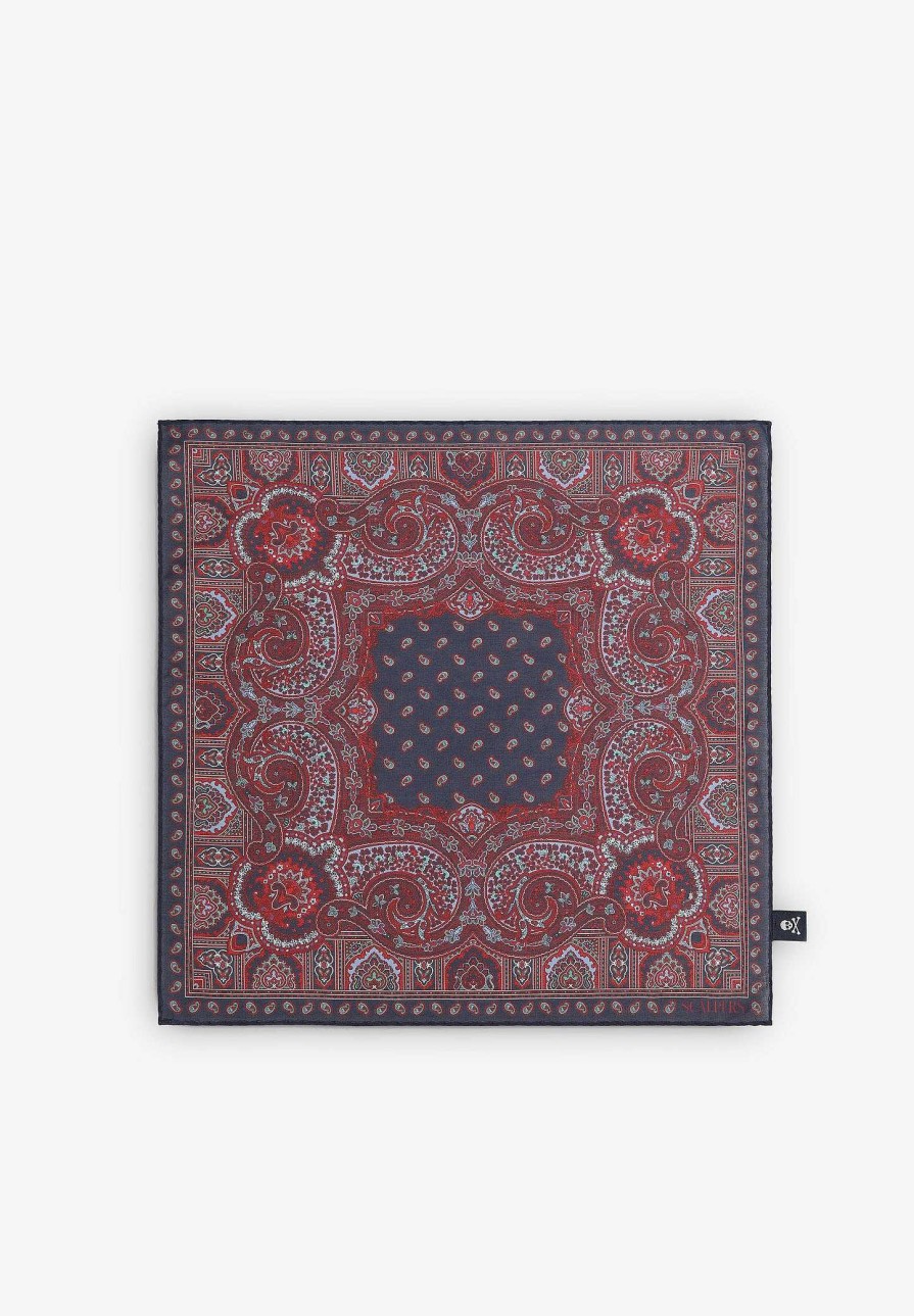 Scalpers Paisley Printed Cotton Scarf | Handkerchiefs