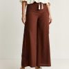 Scalpers Culotte Pants With Crochet Detail | Pants