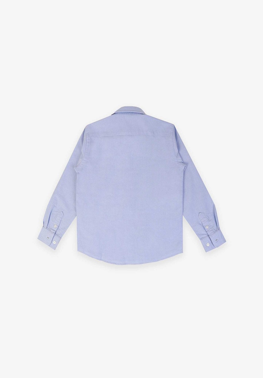 Scalpers Oxford Shirt With Button Collar | Shirts