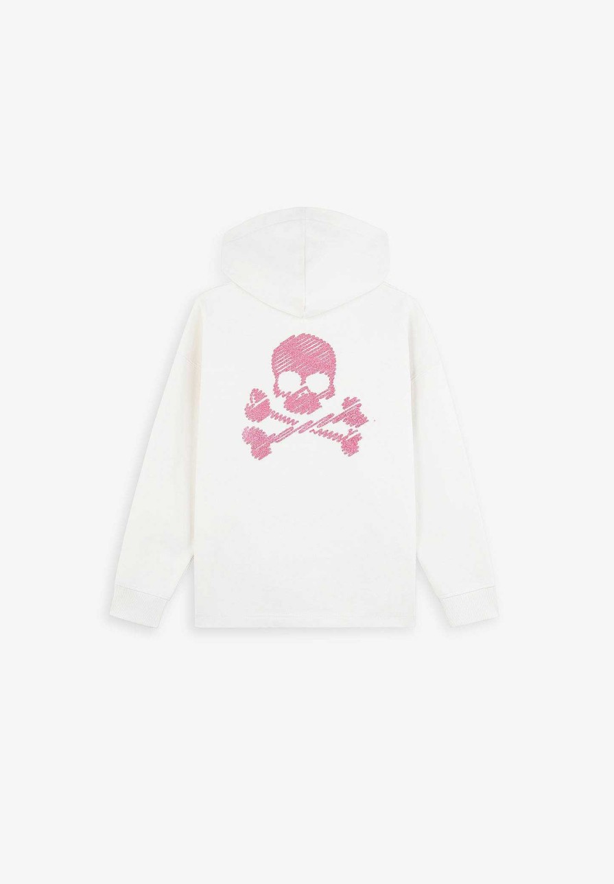 Scalpers Glitter Skull Hoodie | Sweatshirts