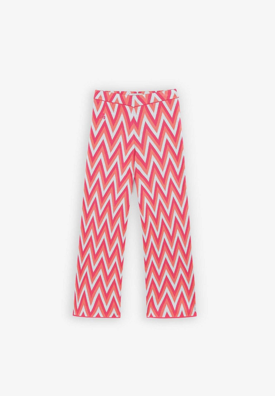 Scalpers Zig Zag Knitted Pants | Pants And Overalls