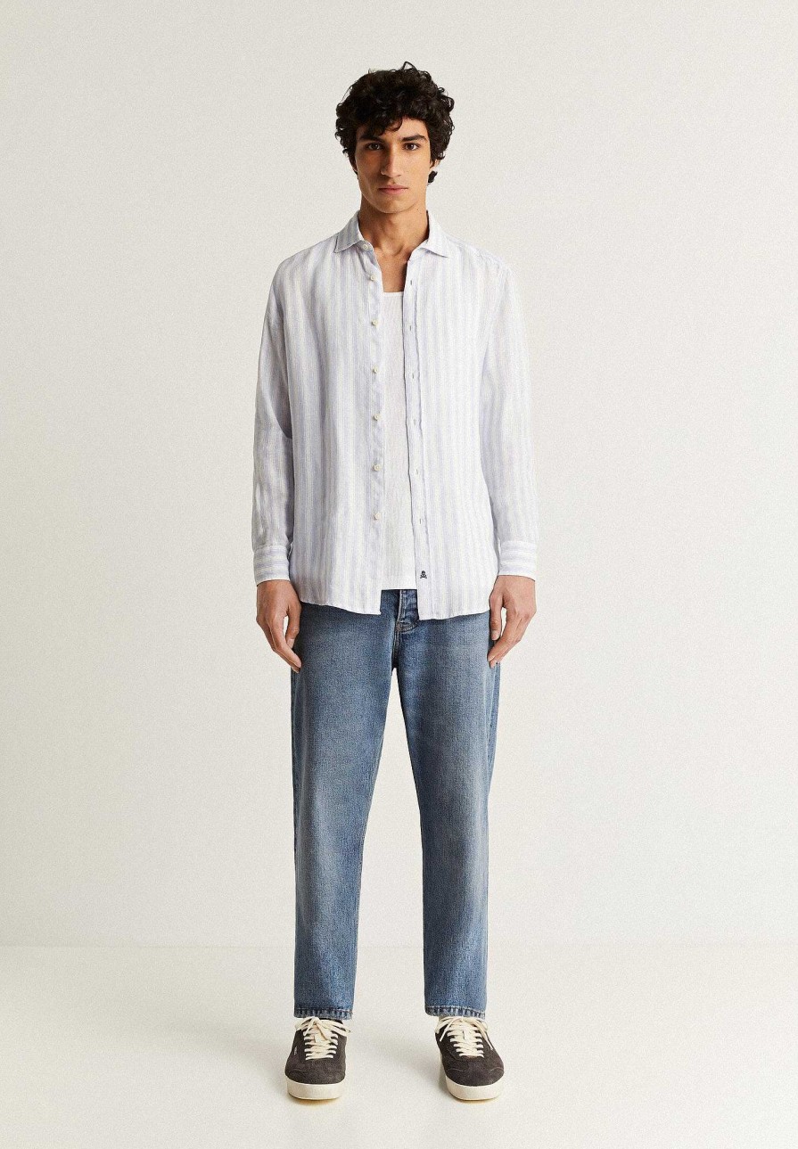 Scalpers Striped Linen Shirt | Casual