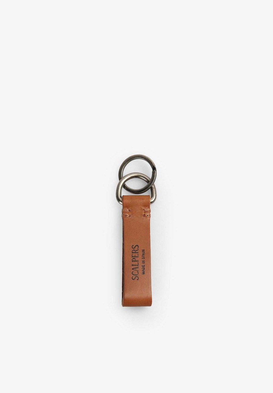 Scalpers Double Buckle Leather Keychain | Keychains