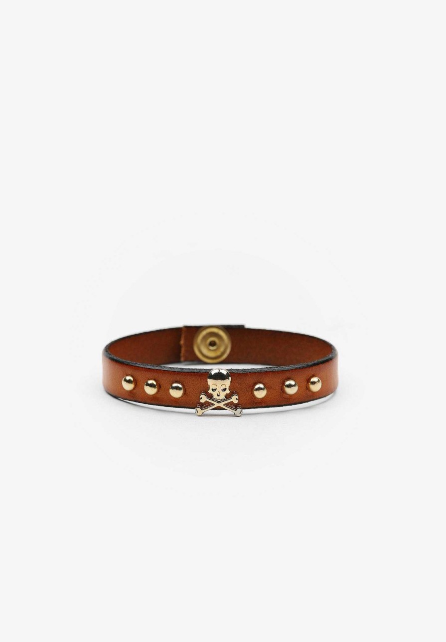 Scalpers Studded Skull Bracelet | Imitation Jewelry