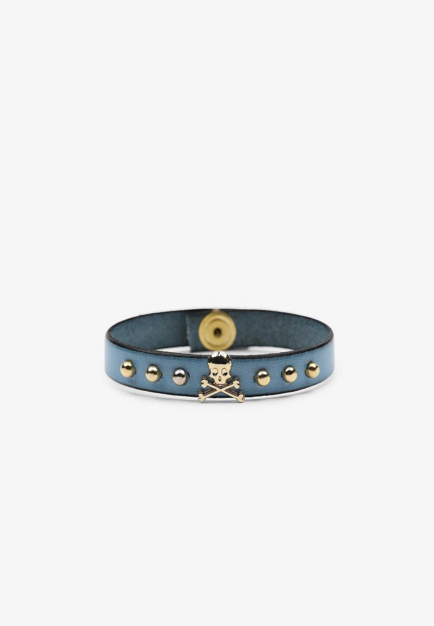 Scalpers Studded Skull Bracelet | Imitation Jewelry