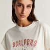 Scalpers Print T-Shirt With Strass Detail | T-Shirts And Tops