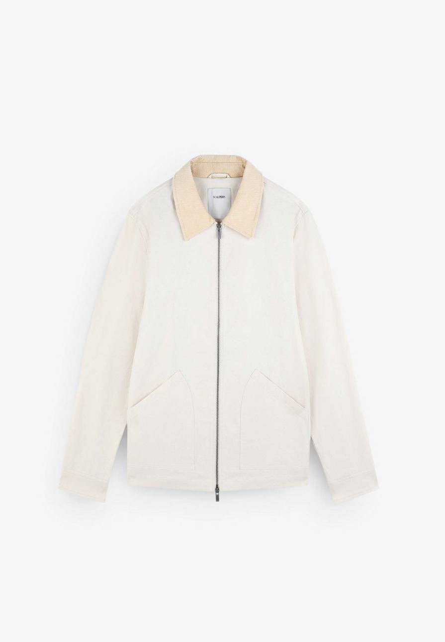 Scalpers Corduroy Collar Canvas Jacket | Jackets And Jackets