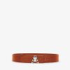 Scalpers Metallic Skull Leather Belt | Belts