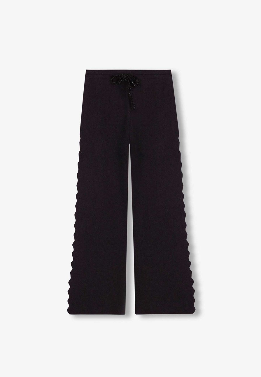 Scalpers Knitted Pants With Side Slits | Pants